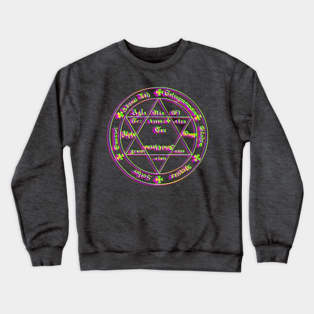 Magical circle of david Crewneck Sweatshirt by indusdreaming